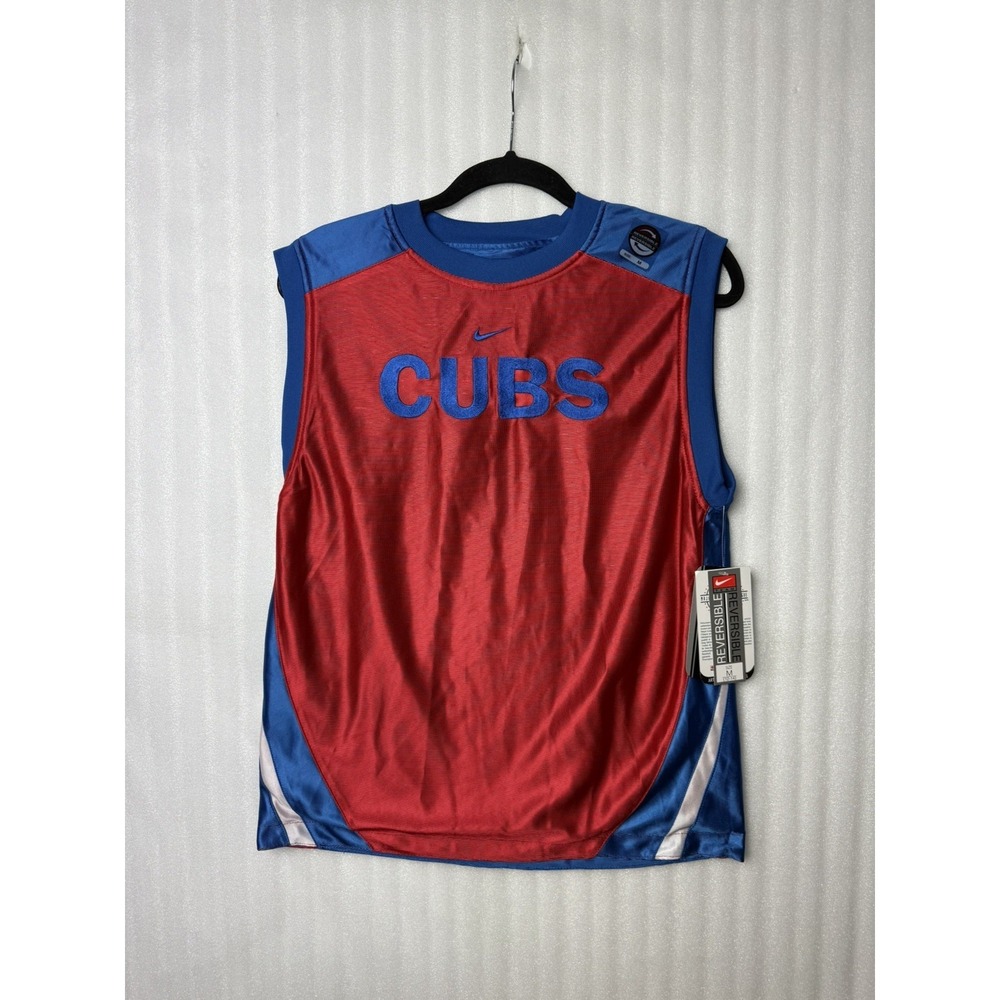 VTG Chicago Cubs Jersey Youth M (12-14) Reversible MLB Baseball Kids Nike NWT